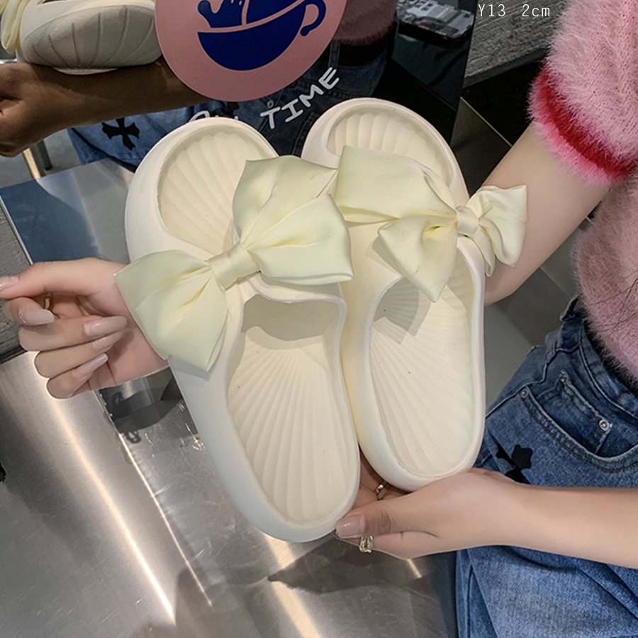 Dép siêu nhẹ đế mềm chống trượt gắn nơ xinh - Y13