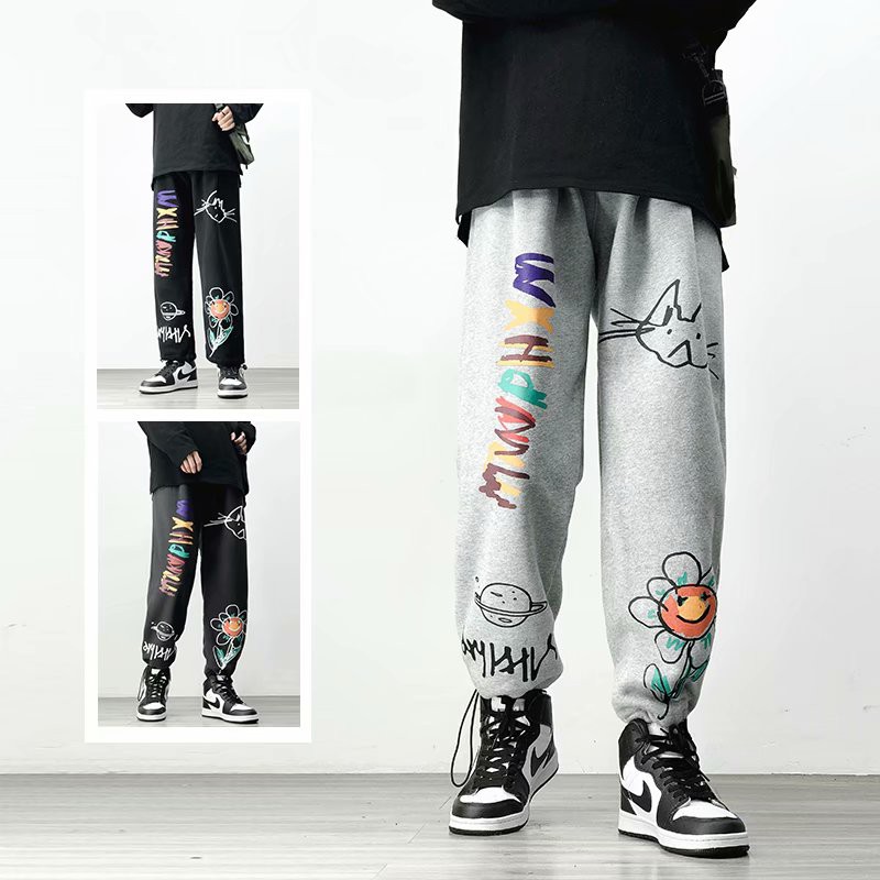Quần Jogger Thể Thao Plus Size Phong Cách Hip Hop Hàn Quốc Chất Lượng Cao Cho Nam Nữ | BigBuy360 - bigbuy360.vn