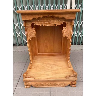 Bàn thờ thần tài ông địa gỗ gõ đỏ 60 x 81CM
