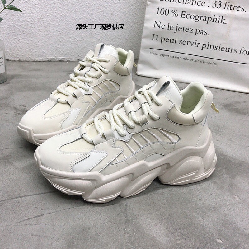 Giày thể thao nữ da PU,Giày Nữ Ulzzang Thể Thao Độn Đế Cao 5cm kiểu dáng cực trẻ trung năng động | BigBuy360 - bigbuy360.vn