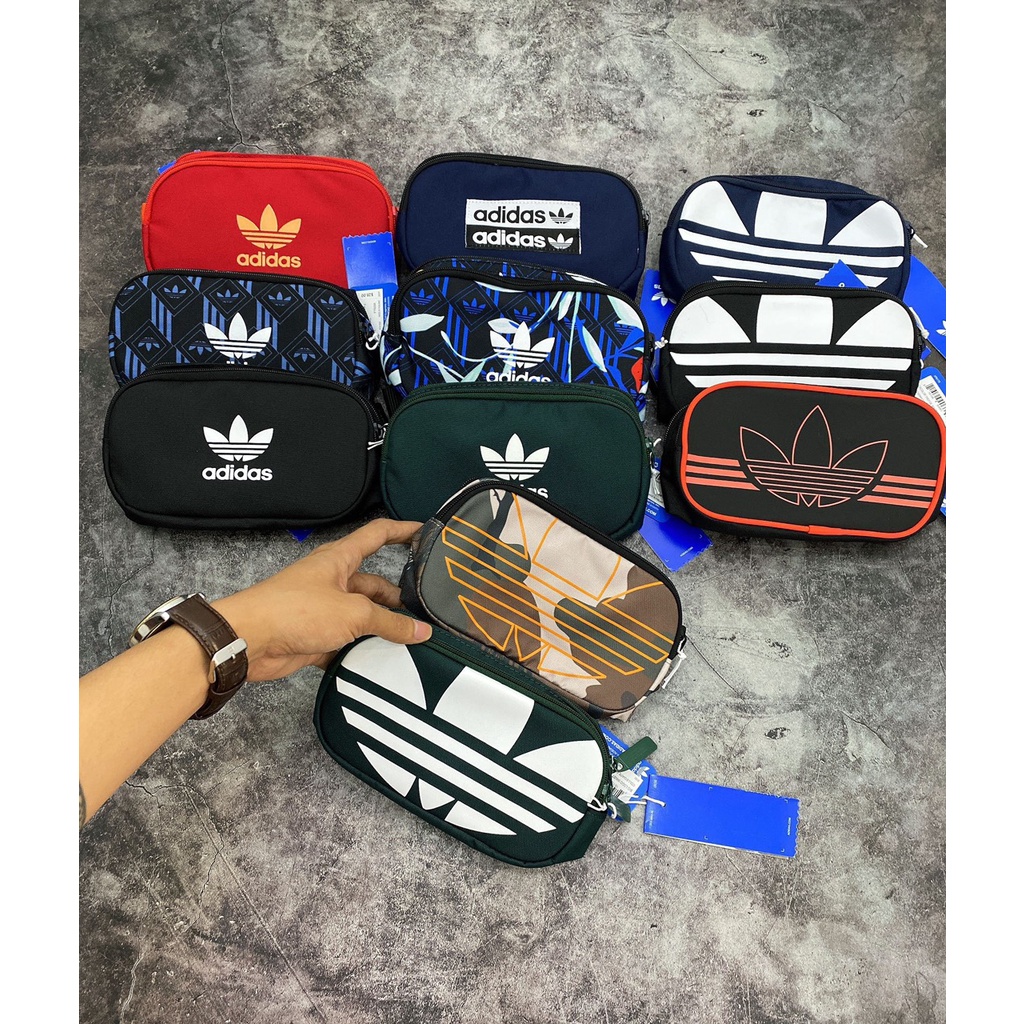 TÚI ĐEO CHÉO CAMO ADIDAS OUTLINE WAIST BAG MULTICO Made in Thailand full tem tag