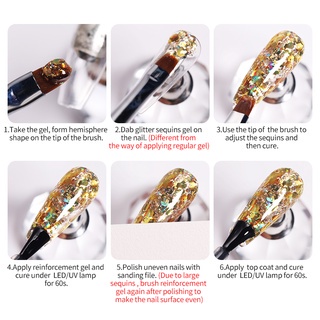 Gel sơn móng tay BORN PRETTY màu sắc lấp lánh 5g