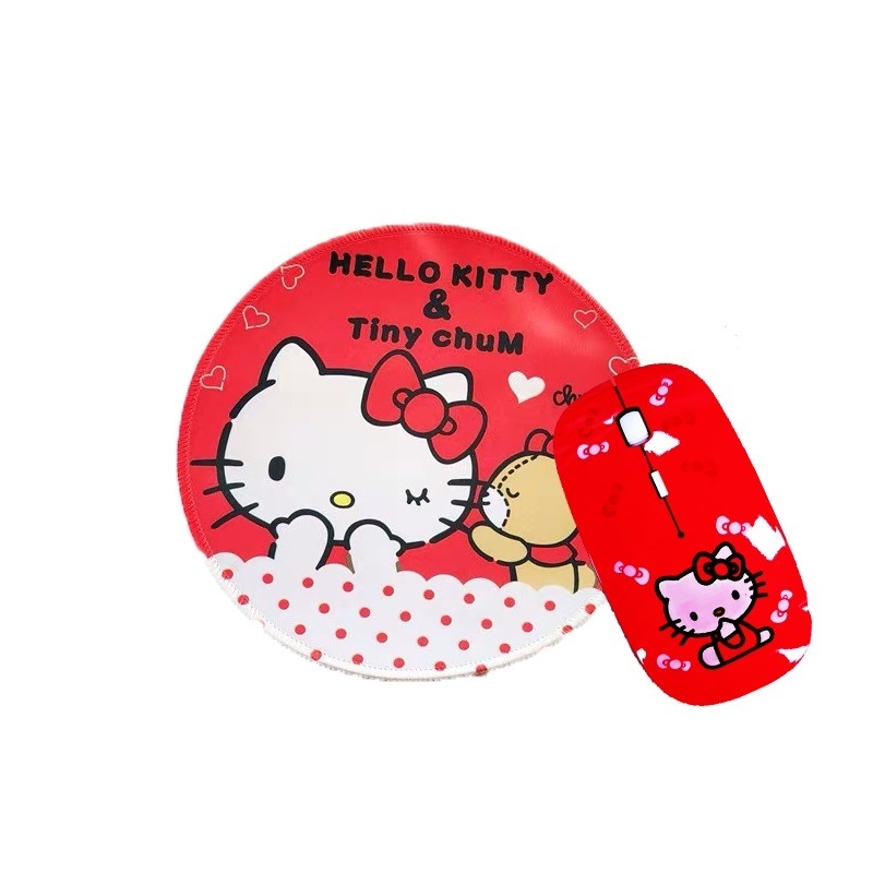 Chuột không dây 2.4ghz Hình Hello kitty