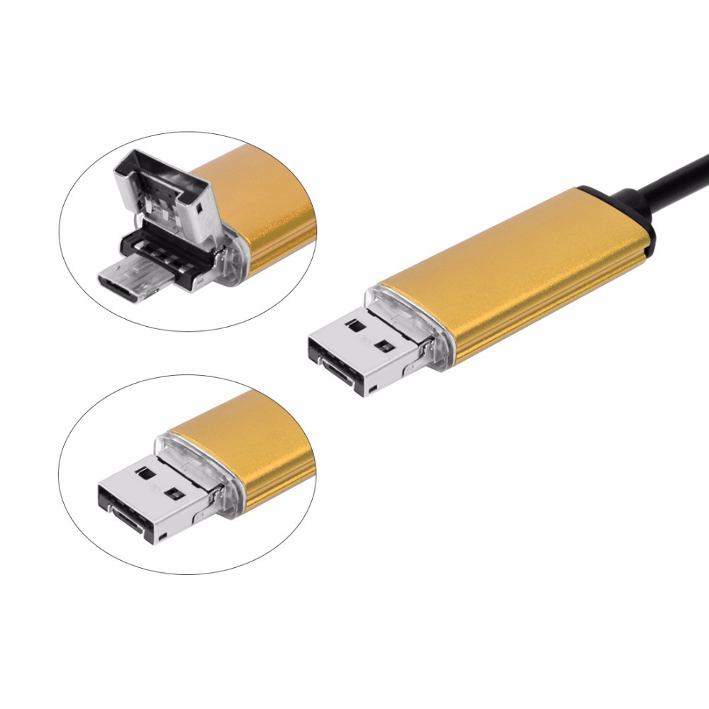 Camera nội soi chống nước chuẩn IP67 2in1 - 7mm-dài 10m