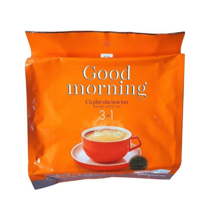 Cà Phê Sữa Hòa Tan Trần Quang Good Morning 3 In 1 ( 24 Gói x 20g )