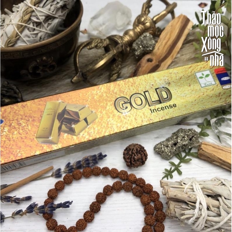 GOLD SATYA Thanh hương chữa lành làm mới năng lượng - THẢO MỘC XÔNG NHÀ