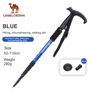 Gậy leo núi đi bộ đường dài CAMEL CROWN hợp kim nhôm 110cm mở rộng thu gọn được tiện lợi