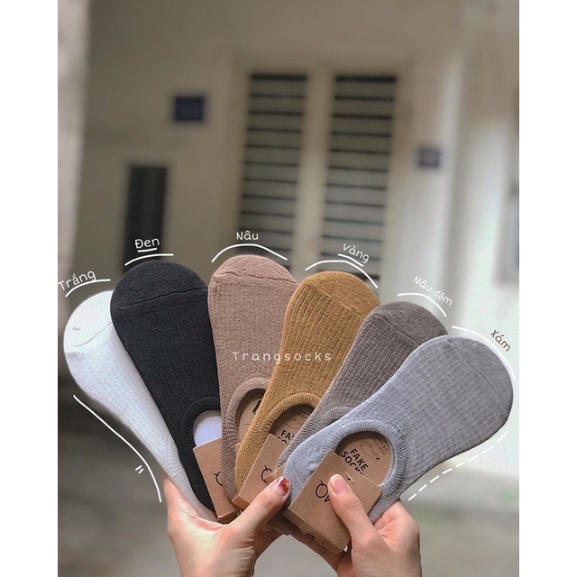 Tất trơn lười gân nữ - ảnh thật