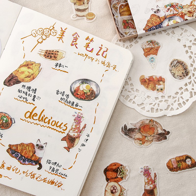 Set 40 Miếng Dán Trang Trí 24 Kiểu Phong Cách Vintage | BigBuy360 - bigbuy360.vn