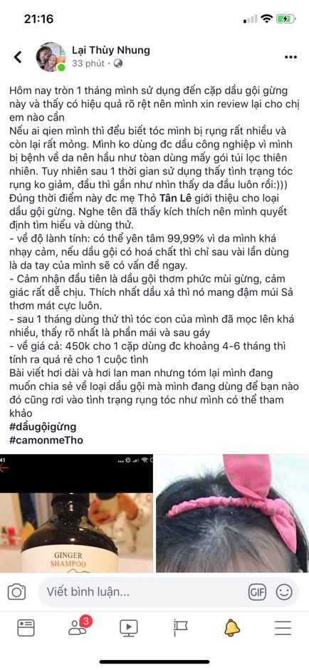 <Có quà tặng> Cặp dầu gội - dầu xả gừng nguyên xơ của cỏ cây hoa lá | BigBuy360 - bigbuy360.vn