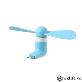 Quạt 2 cánh mini cổng iphone lightning - Nhiều màu