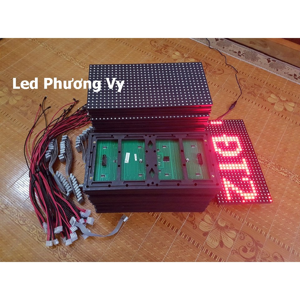 Led ma trận P10 màu đỏ phủ keo chống nước - Hàng chất lượng