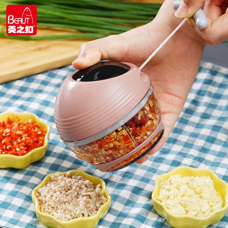 Mini Baby Garlic Kitchen Đa chức năng Máy cắt rau củ Hướng dẫn sử dụng ép tỏi xay Thủ công tạo tác thịt [Gửi vào ng