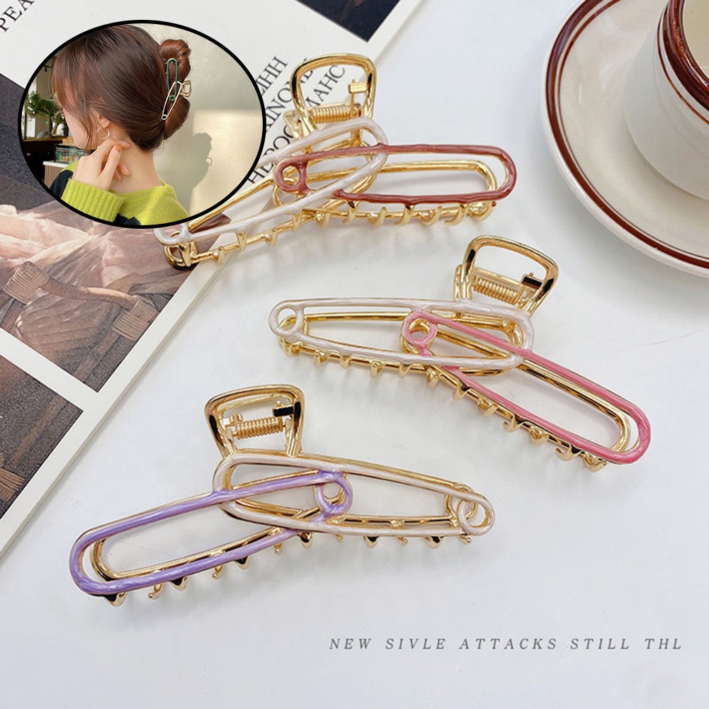 Kẹp Tóc Kim Loại Hình Cá Mập Độc Đáo Thời Trang