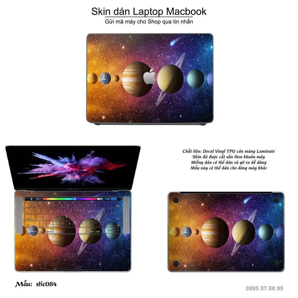 Skin dán Macbook mẫu Hoa văn sticker (đã cắt sẵn, inbox mã máy cho shop)