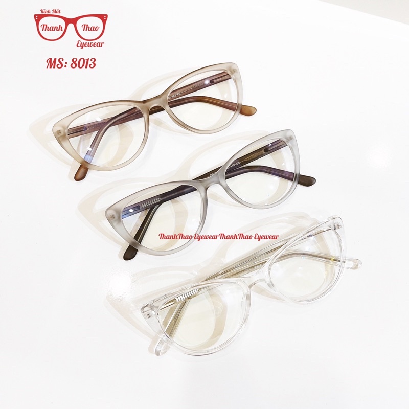 Gọng Kính Cận Nữ Mắt Mèo Nhựa Dẻo Càng Lõi Thép Chống Ánh Sáng Xanh M8013 - THANHTHAO EYEWEAR