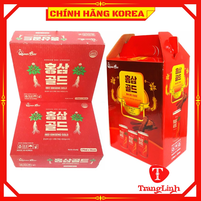 Nước hồng sâm Lon hàn quốc cao cấp 175ml - Nước sâm hàn quốc phục hồi thể lực - tranglinhkorea