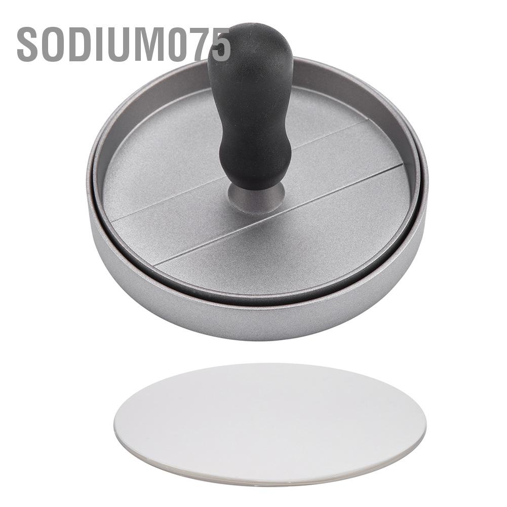 Sodium075 NonStick Round Shape Grill Press Meat Beef Maker Patty Mold Making Tool