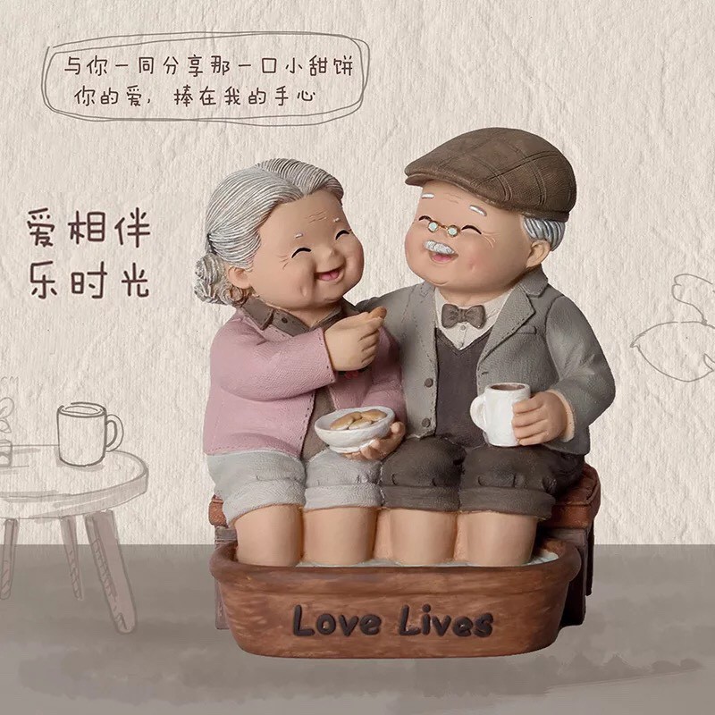 Tượng ông bà anh trang trí mẫu mới