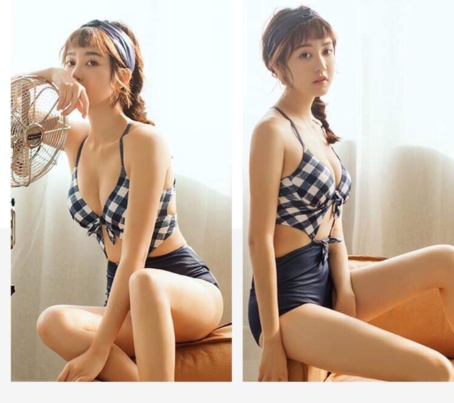 [BKN238] &lt;HÀN&gt; BODYSUIT CARO ĐỎ/XANH KIỂU HÀN (CÓ GỌNG)