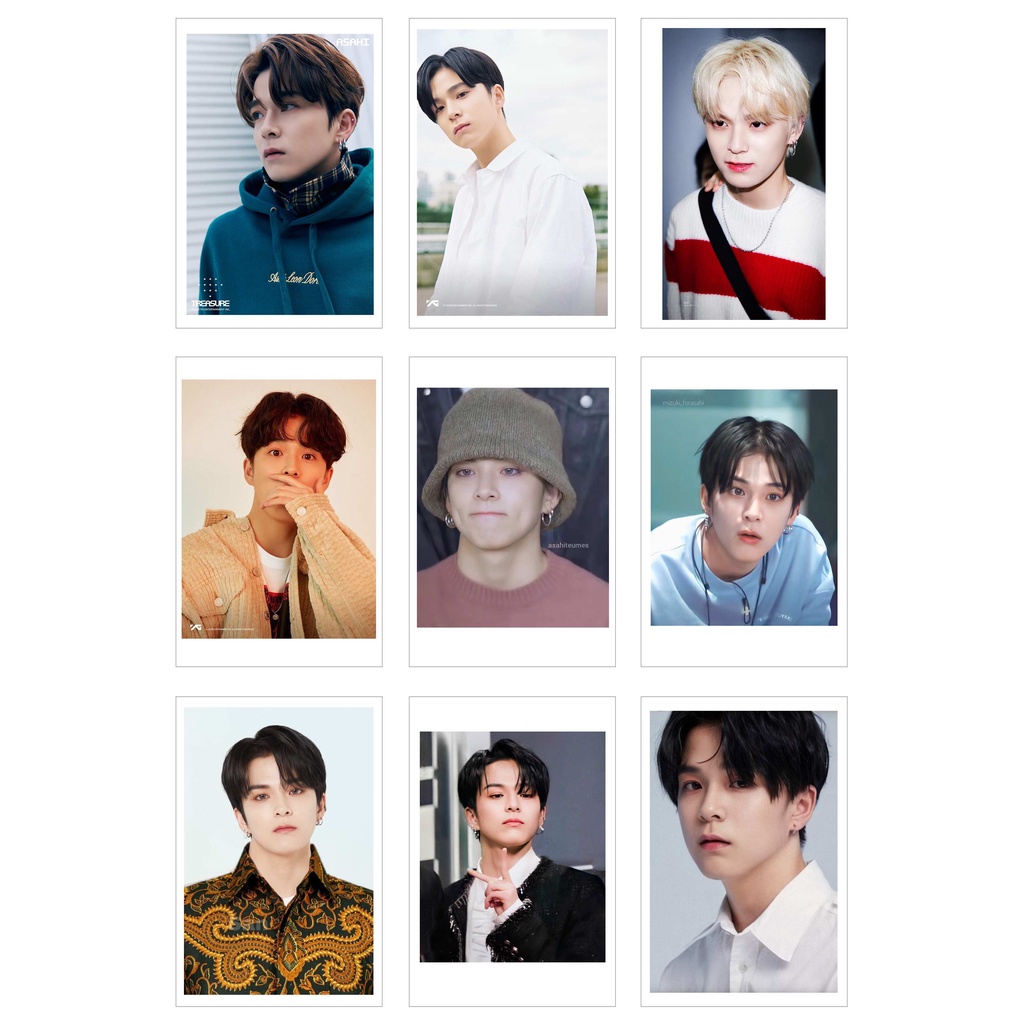 [Ép Lụa] Lomo Card 36 Ảnh TREASURE - HAMADA ASAHI