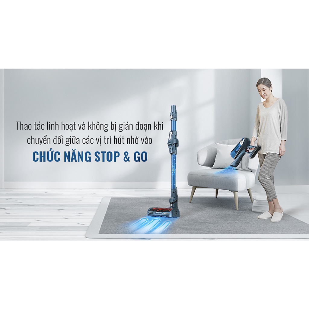 Máy hút bụi cầm tay Tefal TY9890WO  - Dùng pin - thời gian hút lên đến 45 phút - Hàng chính hãng - Bảo hành 2 năm