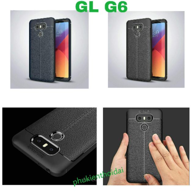 LG G6 ốp lưng chống sốc họa tiết da giả cao cấp