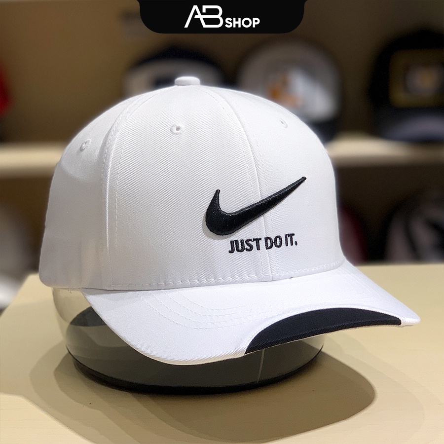 Mũ Lưỡi Trai Nike Cao Cấp Nón Kết Unisex Thời Trang Màu Đen Trắng AB-30183