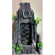 Thác cát xi măng đúc sẳn trang trí bể cá cảnh Thủy sinh kèm cát trắng