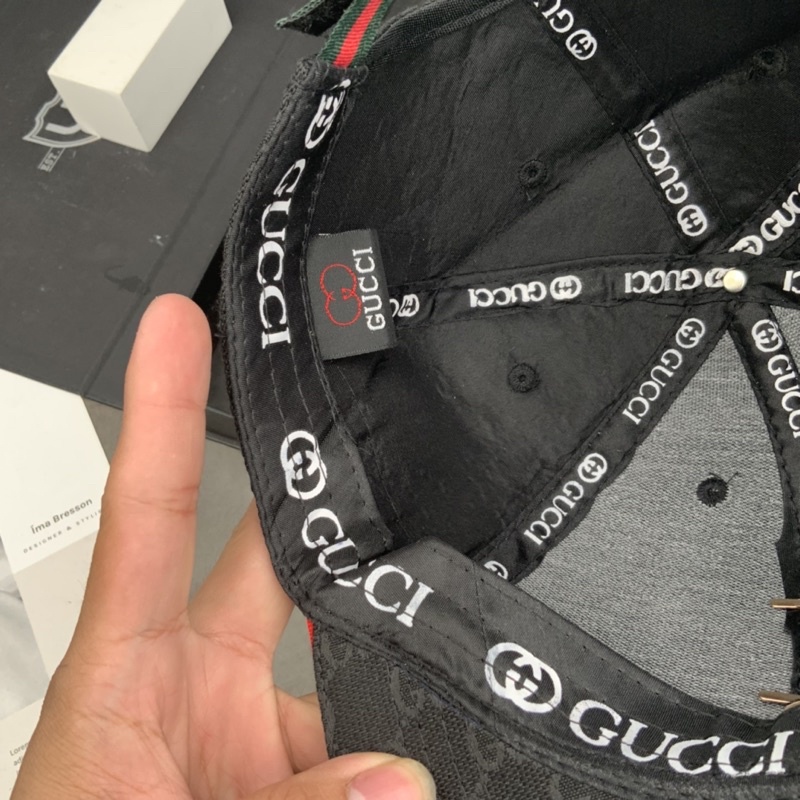 Mũ Lưỡi Trai GC Gắn Logo Nổi Viền Đai Tem Thời Trang Cao Cấp Nam Nữ