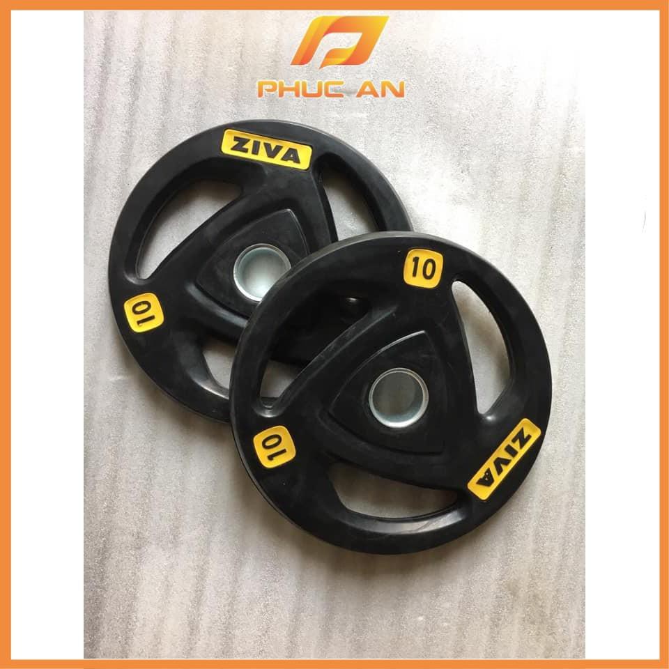 🔥HOT DEAL🔥 Tạ Đĩa Bọc Cao Su Ziva 10kg tập Gym