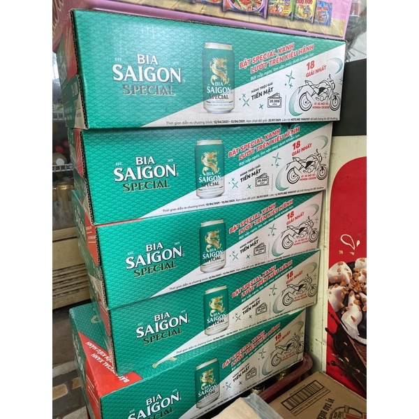 {Thùng} Bia Sài Gòn SPECIAL lon 330ml