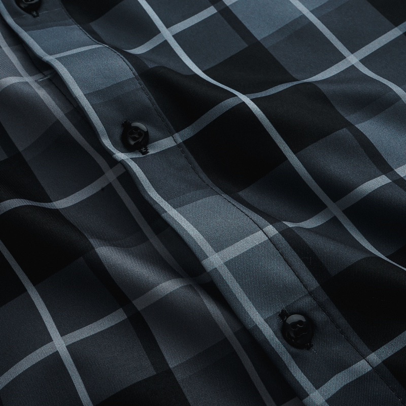 Áo sơ mi nam caro dài tay có túi Bigsize < 120kg