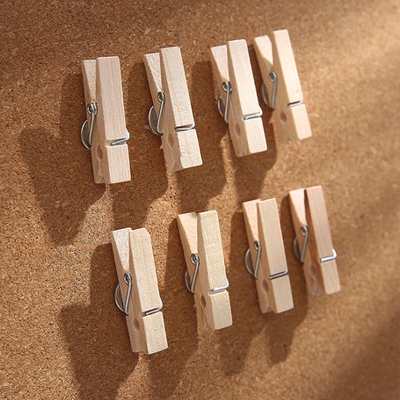Set 20 Kẹp Gỗ Treo Ảnh Trang Trí Hình ảnh tường trang trí stud clip