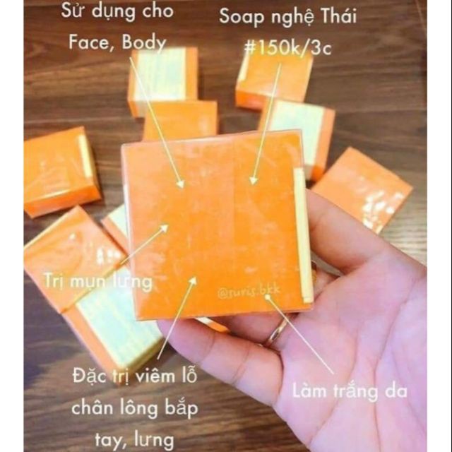 Soap Xà phòng Cam & Nghệ Thái Lan