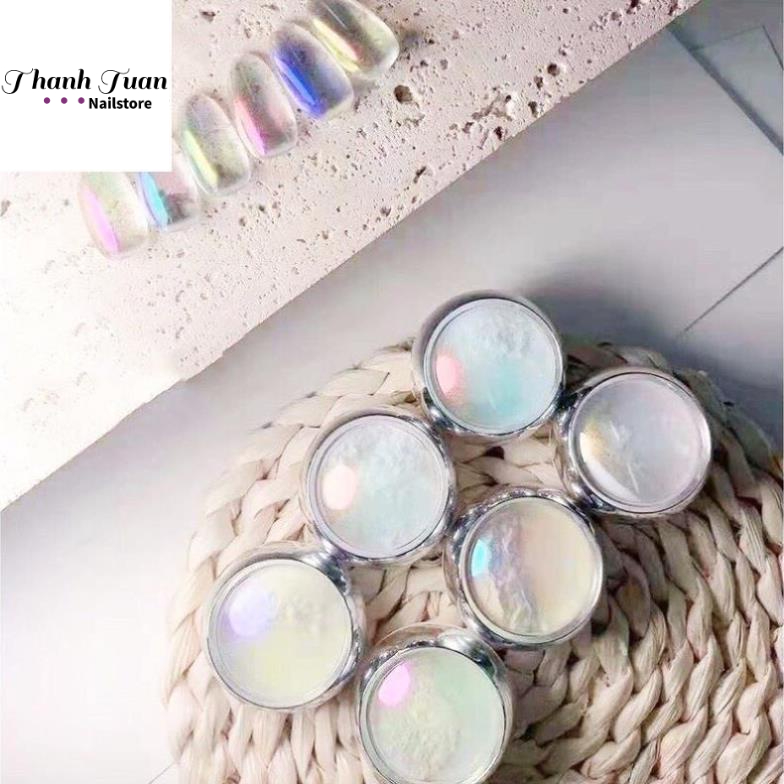 Set 6 hũ tráng gương ngọc trai siêu đẹp   - Phụ kiện đồ nail