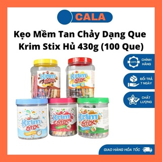 Kẹo Mềm Tan Chảy Dạng Que Krim Stix Hủ 430g (100 Que)