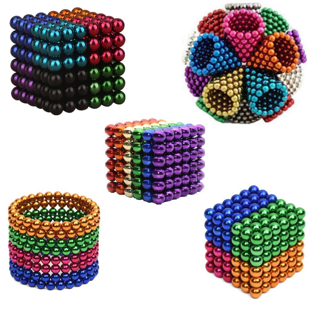 Bi nam châm tròn - bucky ball 5mm 8 màu  LOẠI XỊN