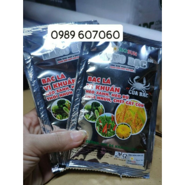 Chế phẩm Nano bạc phòng trừ thán thư héo xanh thối thân
