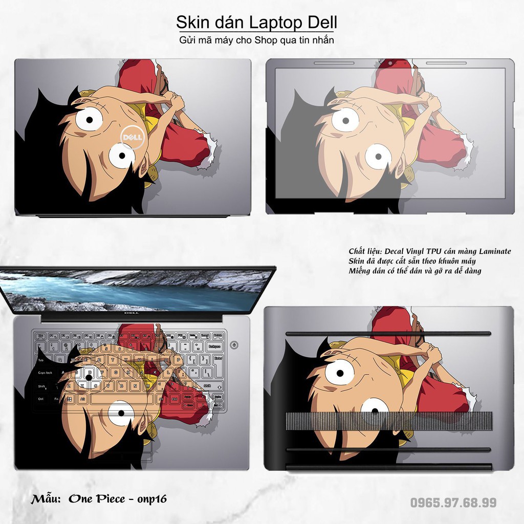 Skin dán Laptop Dell in hình One Piece _nhiều mẫu 20 (inbox mã máy cho Shop)