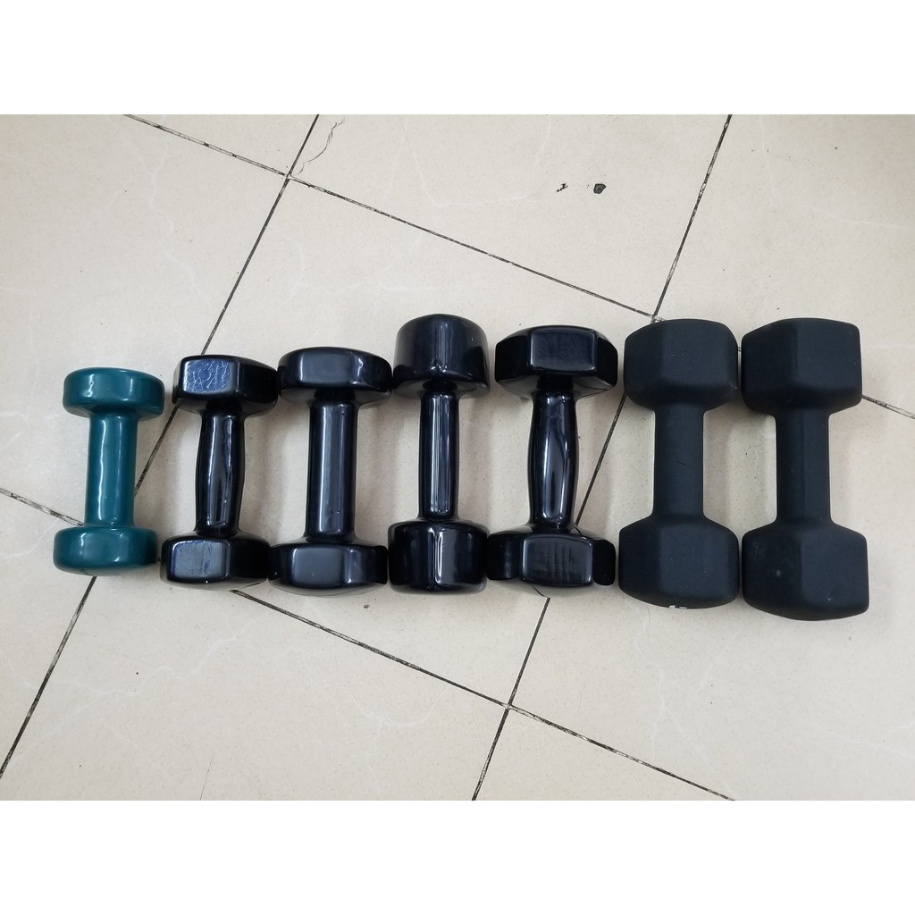 Tạ tay cao cấp 4kg - Tạ bọc cao su loại 4kg 1 chiếc | dụng cụ tập thể hình giá rẻ