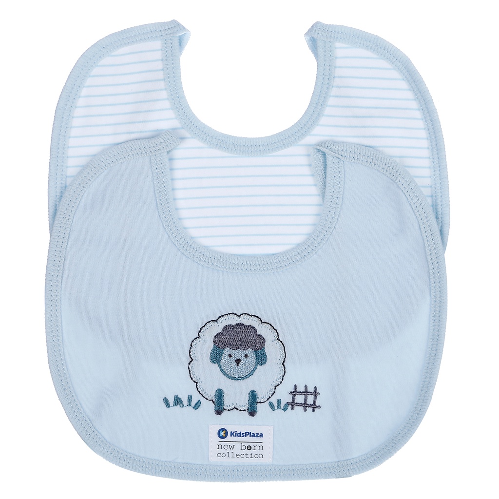 Set 2 yếm cotton buộc dây cho bé sơ sinh Kids Plaza BA21 (nhiều mẫu)