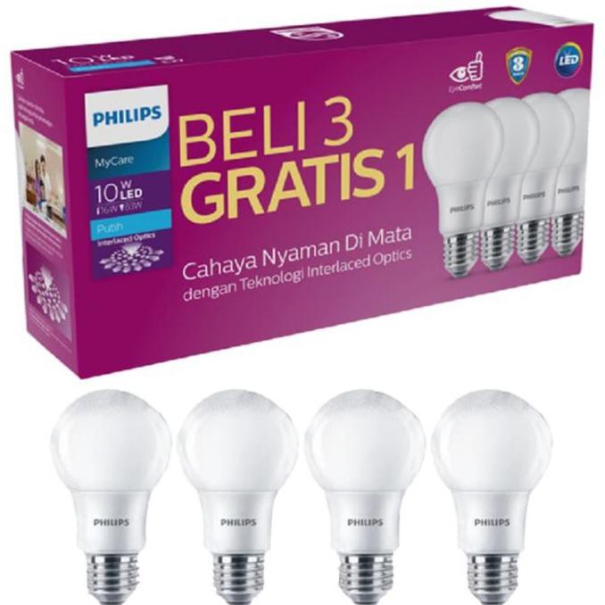 (mua 3 Tặng 1 Đèn Led Philips 10 Watt Free Ongkir (code 1 | Code 2 | Code 3 | Code