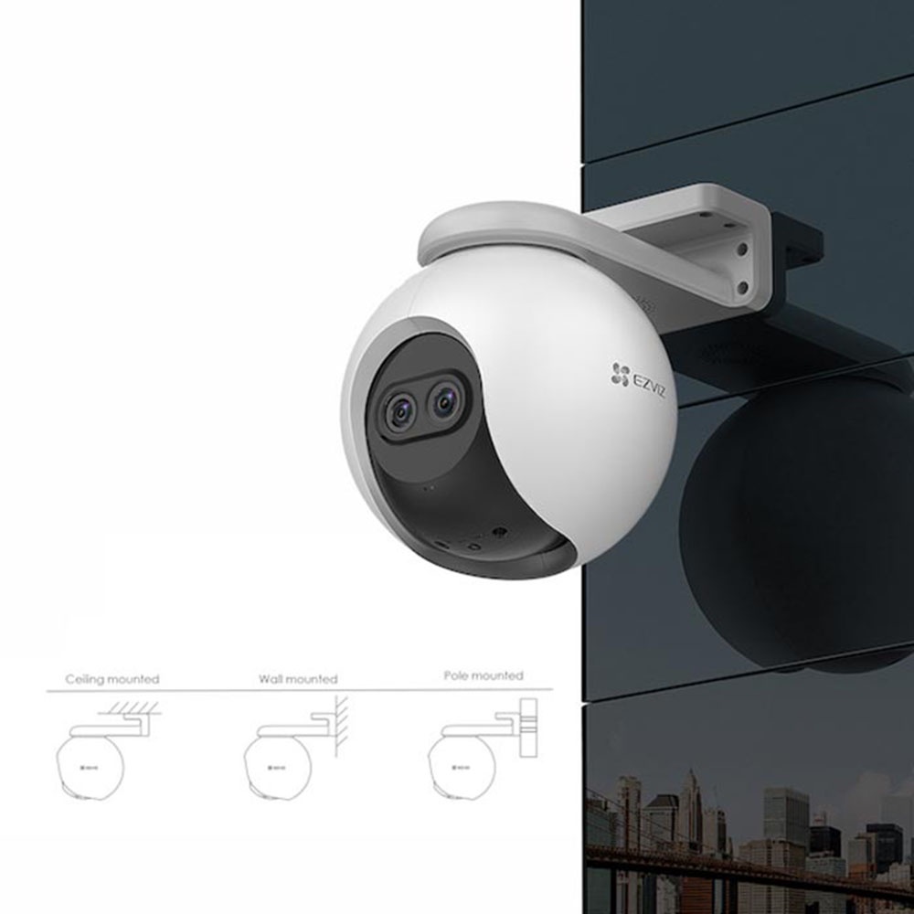 Camera Wifi Ngoài Trời Xoay EZVIZ C8PF Mắt Kép, Zoom 8x , Còi Hú Báo Động, Đàm Thoại - Bảo hành 24 Tháng