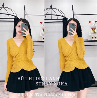 Áo lệch đắp tà ulzzang