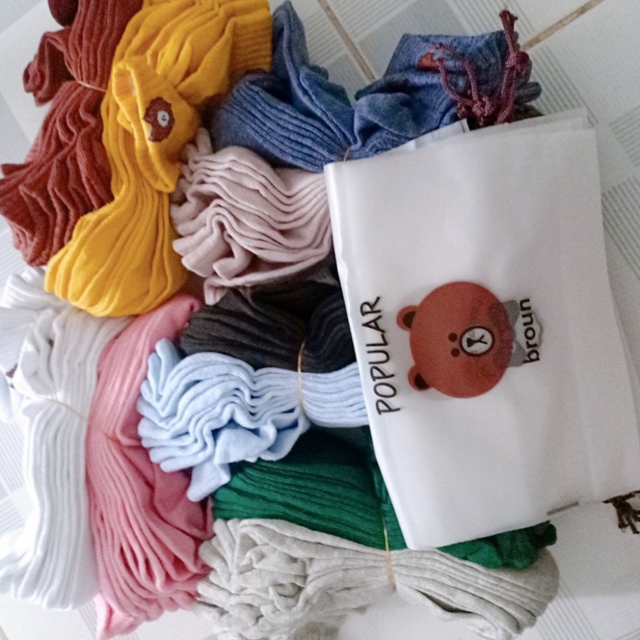 Set 10 Đôi Tất Gấu FREESHIPTất Gấu Brown Loại 1 Dầy Dặn