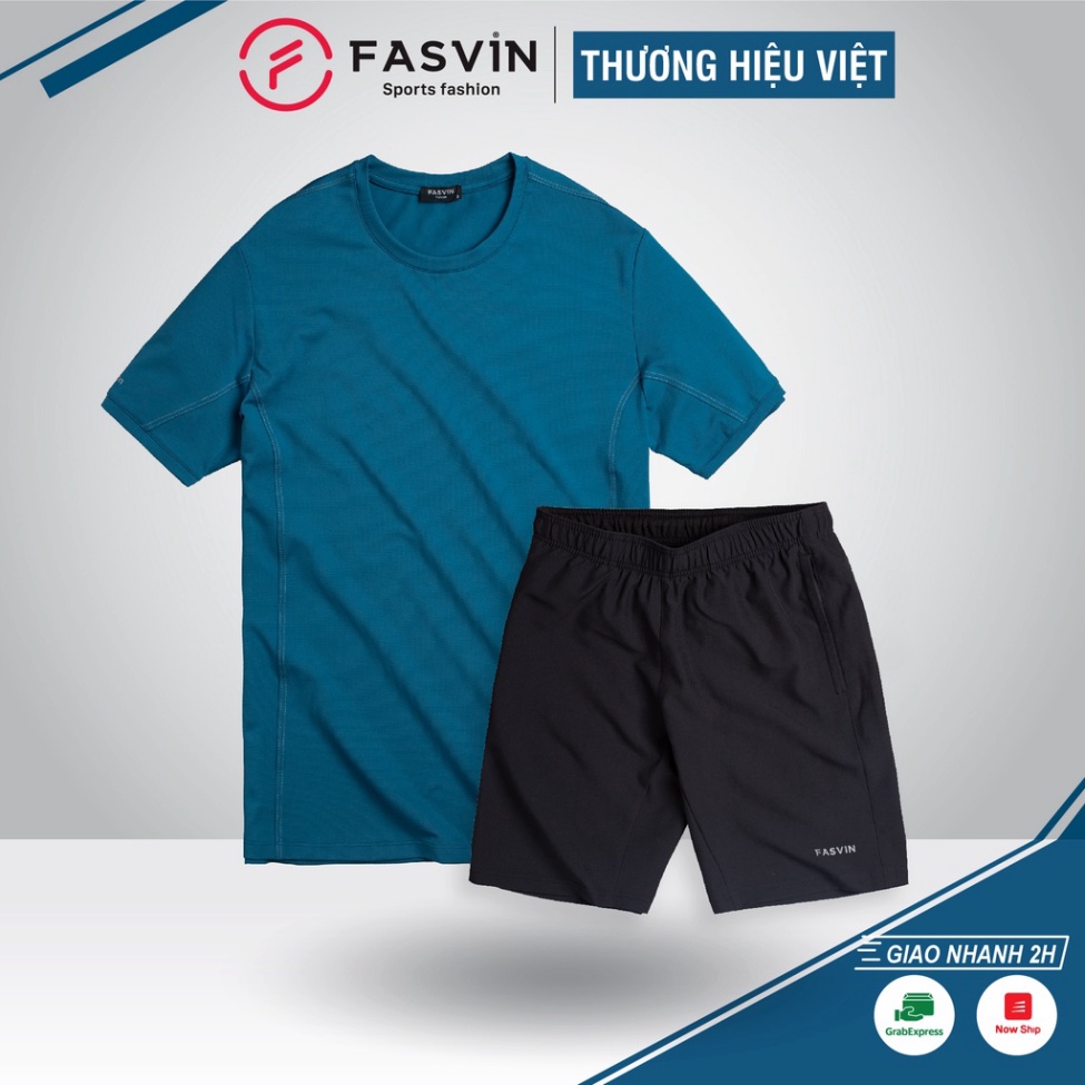 (Hàng Tốt) Bộ quần áo nam Fasvin AT22505.HN chất vải thun mềm mát co giãn phù hợp thể thao hay mặc nhà (ảnh thật)