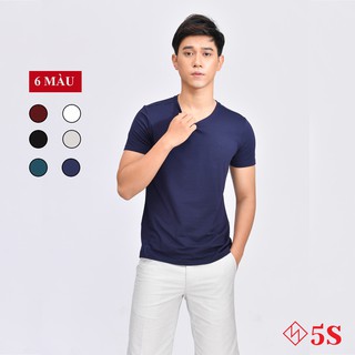 Áo Thun Nam Trơn 5S Cổ Tròn Tay Ngắn, 6 Màu Cơ Bản, Dáng Ôm, Chất Liệu Thoáng Mát, Thấm Hút Mồ Hôi'