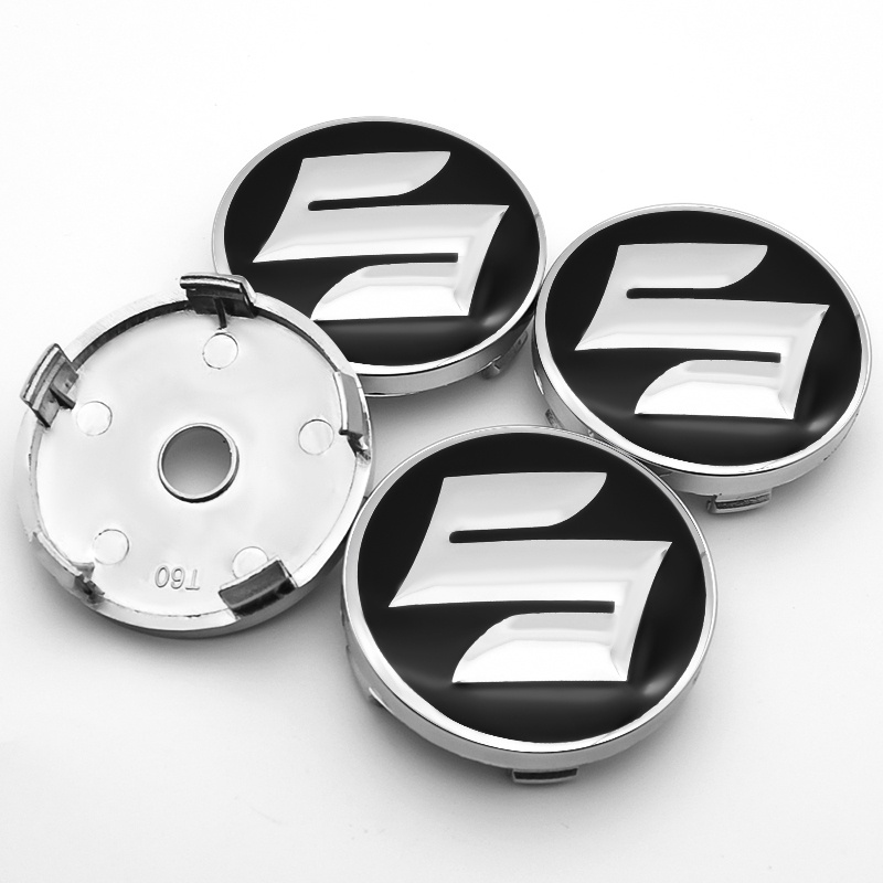 Bộ 4 Nắp Đậy Trục Bánh Xe 60mm Cho suzuki kizashi jimny swift alto grand vitara Spcross