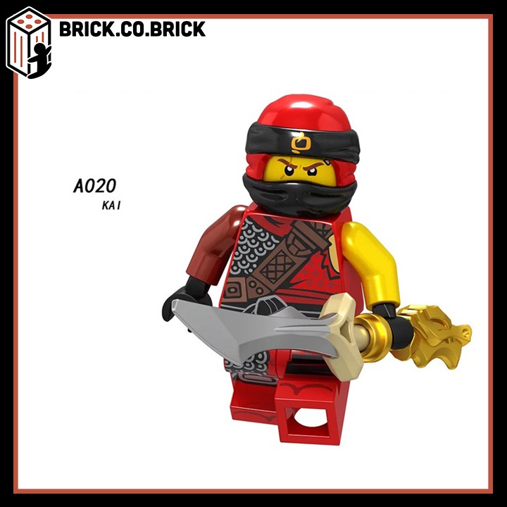 Lego Ninja Phantom Đồ Chơi Lắp Ráp Minifigure Và Non Lego Nhân Vật Hồ Ly Samurai Akita Zane Nya Kai Jay A017-A024